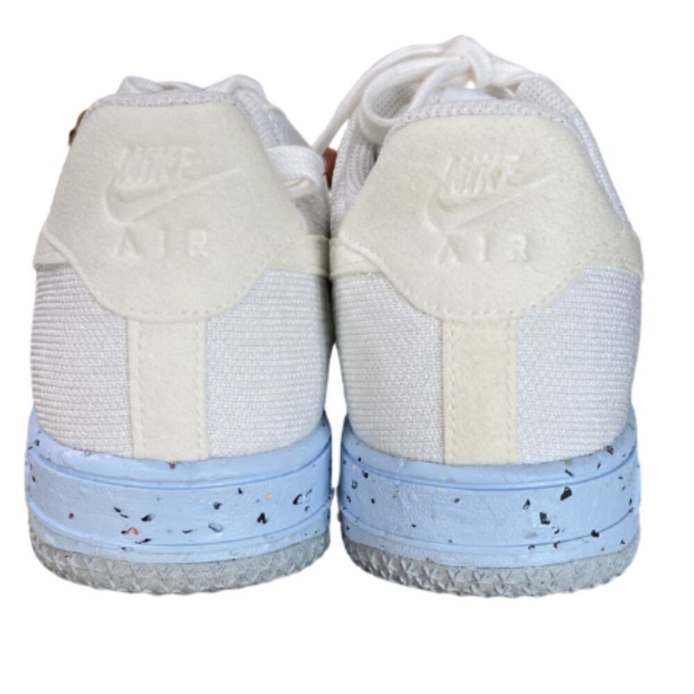 Nike Air Force 1 Crater Flyknit Pure Platinum DC7273-100 Women Sz 10 - Picture 2 of 6